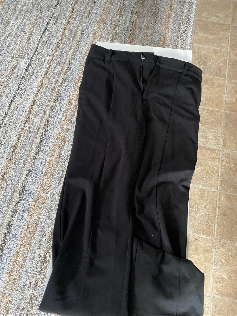 TRUTH Black Tailored Dress Pants with Hook Closure